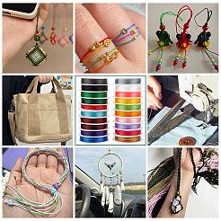 20 рулон круглого полиэфирного шнура 20 цветов&nbsp;OCOR-PH0004-83A