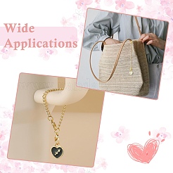 24 шт. 2-х цветные эмалевые подвески для чашек&nbsp;HJEW-CJ00079