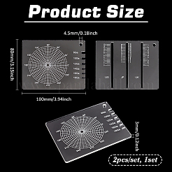 1 набор акриловых измерительных инструментов для колец&nbsp;TOOL-BC0003-16