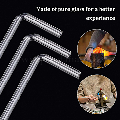 Прозрачная стеклянная трубка&nbsp;AJEW-WH0235-84