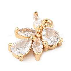 Латунные микропаве прозрачные кубические циркониевые подвески&nbsp;KK-R219-31G