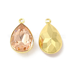 Стеклянные подвески из латуни с покрытием стойки&nbsp;KK-A177-22G-04