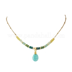 Натуральные малазийские нефритовые подвески на шею&nbsp;NJEW-JN05917-03