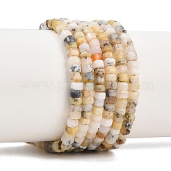 Натуральные дендритные африканские опаловые бусины&nbsp;G-G345-C21-2x4mm