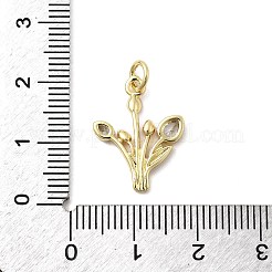 Латунные микро проложить кубического циркония подвески&nbsp;KK-A278-01B-02G