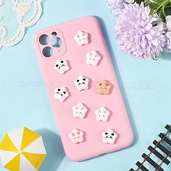 10 шт. мультяшные смоляные кабошоны&nbsp;RESI-YW0004-58