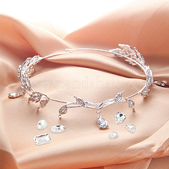 64 шт. 4 стильных стеклянных кабошона со стразами&nbsp;RGLA-FG0001-18