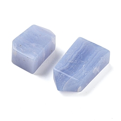 Натуральные синие кружевные фигурки из пятиугольной призмы из агата&nbsp;LS-G-G126-01