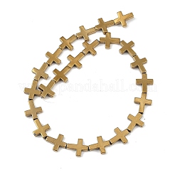 Гальванические нити из синтетических немагнитных гематитовых бусин&nbsp;G-K375-F03-02