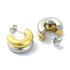 Ионное покрытие (ip) серьги-гвоздики из нержавеющей стали 304&nbsp;EJEW-C071-03GP