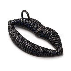 Латунные микро проложить кубического циркония подвески&nbsp;KK-U076-11EB