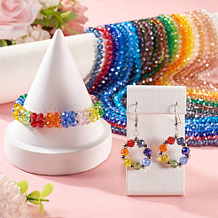 25 нить 25 цвета гальванические стеклянные бусины нити&nbsp;EGLA-TA0001-92B