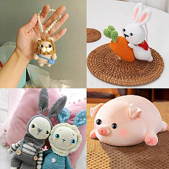 24 набор 6-х цветных безопасных глаз из АБС-пластика&nbsp;DIY-GF0010-66B