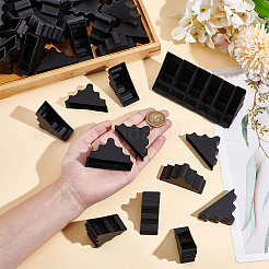 60 шт. 6 стиля треугольные пластиковые мебельные уголки&nbsp;AJEW-BC0007-84A