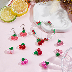 48шт 6 цвета прозрачные подвески из смолы&nbsp;RESI-SC0036-63A