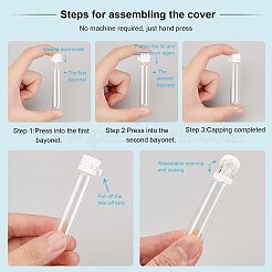 Прозрачные стеклянные бутылки&nbsp;LS-AJEW-WH0010-07A