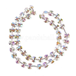 Стеклянные бусины с гальваническим покрытием &nbsp;EGLA-B007-03A-HR01