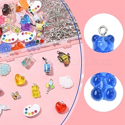 Набор для самостоятельного изготовления ювелирных изделий из сплава сережек&nbsp;DIY-YW0011-94