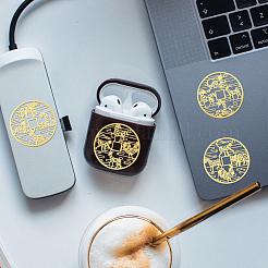 Никелевые декоративные наклейки&nbsp;DIY-WH0465-004