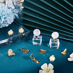 20 шт. ионное покрытие (IP) из нержавеющей стали 304 для сережек-клипс&nbsp;STAS-UN0044-04