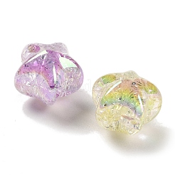 УФ-покрытие прозрачные радужные переливающиеся акриловые бусины&nbsp;TACR-R001-06A