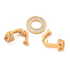 925 серебряная застежка с микропаве из прозрачного кубического циркония&nbsp;STER-U001-14G