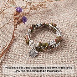 Сплавочные овальные бусины тибетского стиля &nbsp;TIBEB-TA0001-18AS