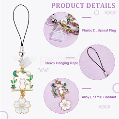 10 шт. сплав эмали мобильные ремни&nbsp;HJEW-OC00066