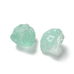 Выпечка расписные прозрачные стеклянные бусины&nbsp;GLAA-C035-01E