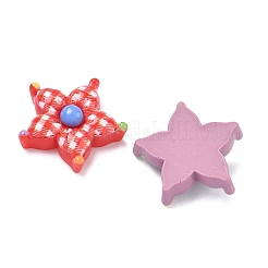 Кабошоны из непрозрачной смолы с клетчатым узором&nbsp;CRES-A061-01A