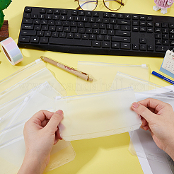 45 шт. прозрачные ПВХ пакеты для хранения ювелирных изделий с застежкой-молнией&nbsp;ABAG-FH0001-15