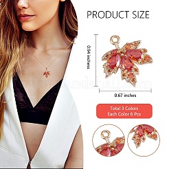 6шт латунные подвески из кубического циркония&nbsp;JX597A