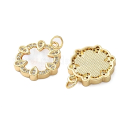 Латунные микро проложить кубического циркония подвески&nbsp;KK-U070-17C-G