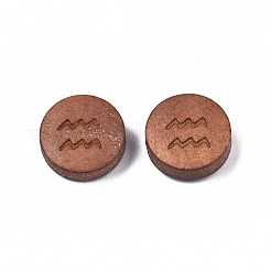 Деревянные бусины с лазерной гравировкой&nbsp;WOOD-S053-53B