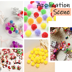 120шт. блестящий шарик-помпон из полипропиленового волокна&nbsp;FIND-SC0019-70A