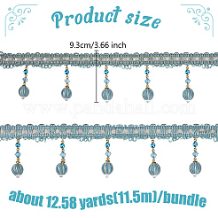 Бахрома из пластика для штор из бисера&nbsp;OCOR-WH0090-69C