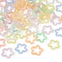 70 шт. 7-х цветные прозрачные светящиеся акриловые подвески&nbsp;TACR-TA0001-65