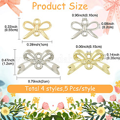 20 шт. 4 стиля латунных звеньев&nbsp;FIND-YW0011-68