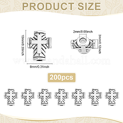 200 шт. бусины из цинкового сплава в тибетском стиле&nbsp;TIBEB-ME0001-09