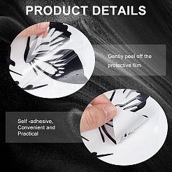 4 шт. 2-х цветные ПВХ мультяшные самоклеящиеся наклейки на автомобиль&nbsp;STIC-GF0001-34