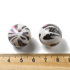 Печать непрозрачных акриловых бусин&nbsp;OACR-H049-01B