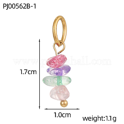 Подвески из смешанных натуральных и синтетических драгоценных камней&nbsp;G-OY009-80G