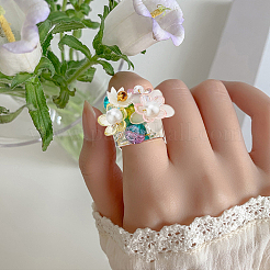 16 шт. латунные регулируемые кольцевые хвостовики&nbsp;KK-HY0001-88