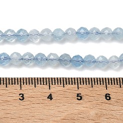 Природные Аквамарин бисер нитей&nbsp;G-B168-A02-4mm