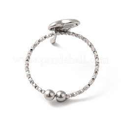 Кольца-манжеты в форме сердца из нержавеющей стали 304&nbsp;RJEW-H136-03P