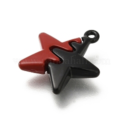 Подвески из сплава с двойным экраном красного и черного цвета&nbsp;FIND-Z067-01B-10