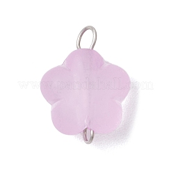 Прозрачные матовые акриловые цветочные звенья-соединители подвески&nbsp;PALLOY-JF03905