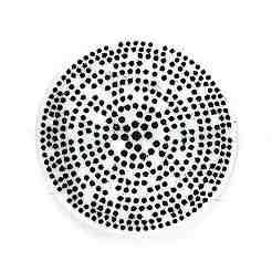 Плоская круглая чашка с узором в горошек силиконовые Молды&nbsp;LS-DIY-M039-04