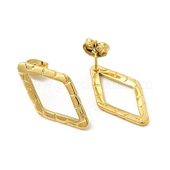 Ионное покрытие (ip) серьги-гвоздики из нержавеющей стали 304 для женщин&nbsp;EJEW-I281-36G