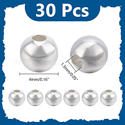 30шт 925 бусины из стерлингового серебра&nbsp;STER-AR0001-18A